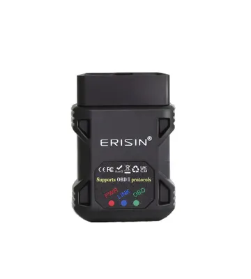 Image de Erisin ES359 Mini-scanner OBD2 Bluetooth 5.0 – Appareil de diagnostic automobile OBDII, lecture et effacement des codes d'erreur, compatible iOS, Android et Windows