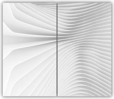 Produktbild von Tulup Glas-Herdabdeckplatte - 2x30x52cm - Glaskeramikkochfeld-Abdeckung Spritzschutz Zweiteilig Abstraktionslinien