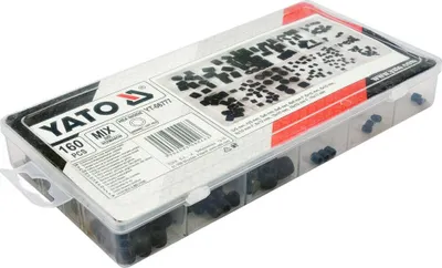 Produktbild von YATO Kopflose Sechskantschrauben, Set, 160 Stück, gemischt