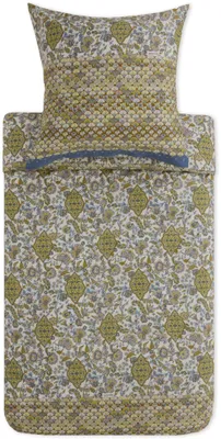 Immagine prodotto di Set di biancheria da letto in raso Bassetti Tigullio, colore PASTELL C1, misura 135x200+80x80