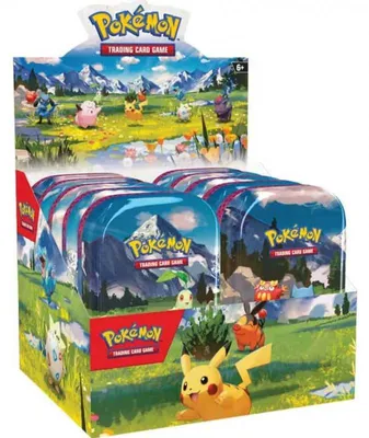Productafbeelding van TCG Mega Evolution Ascended Heroes Mini Tin Display, 10 stuks, artikelnummer 14131, originele verpakking beschadigd