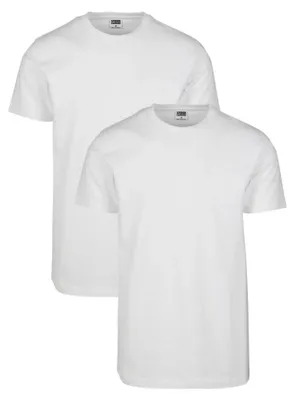 Produktbild von Urban Classics - "Basic" T-Shirt für Herren(2er-Pack) TN832 (XL) (Weiß)