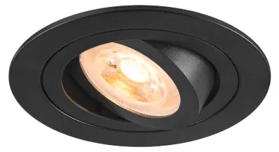 Productafbeelding van Inbouwspot New Tria 75 rond - zwart - GU10