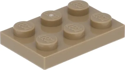 Image de Lego® 2x3 panneaux 3021 - 1 pièce beige foncé