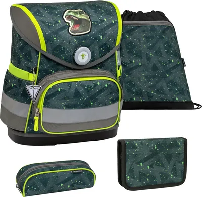 Produktbild von Belmil Compact ergonomisches Schulranzen-Set 4-teilig - T-rex Roar