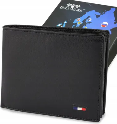 Produktbild von Elegante, klassische Herren-Geldbörse aus Leder mit RFID-Schutz