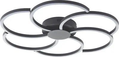 Produktbild von Brilliant LED Deckenleuchte Fico 65 cm, 3000 lm, dimmbar, 3000-6500 K, Aluminium, schwarz