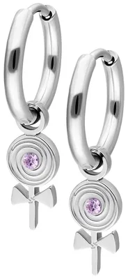 Produktbild von Wildcat Ohrringe - Mini Lollipop Hoops Pair - Silber - Chirurgenstahl 316L - wasserfest, langlebig, hautverträglich, Silber