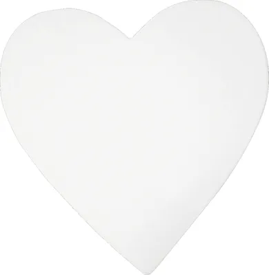 Produktbild von Décopatch 5x Weißes Pappmaché, Symbol, kleines Herz, 1,5x12x12 cm - Weiß AC757C