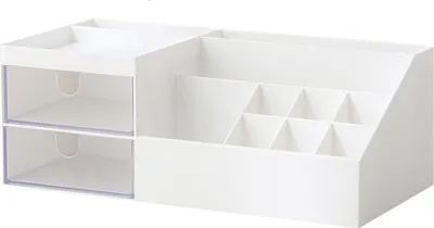 Produktbild von Makeup Organiser with Drawers – Weiß, für Dresser, Schlafzimmer, Badezimmer