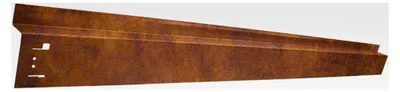 Produktbild von Cortenrasenkante mit Radlauf 120 x 9,5 cm Beeteinfassung, Farbe: Corten/Rost, Verlegelänge: 3er Set 3,45 m
