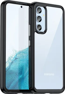 Produktbild von Galaxy A54 5G Hülle, Klar Rückseite Stoßfeste TPU Silikon Bumper Schutzhülle für Samsung Galaxy A54 5G Schwarz