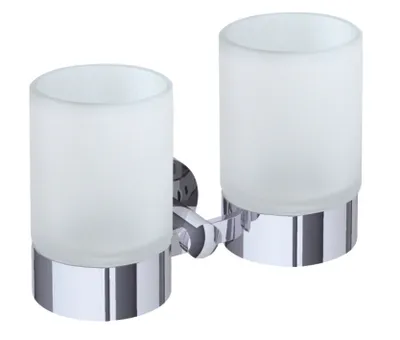 Produktbild von Dietsche Varuna Doppel Glashalter mit Gläsern - Chrom - 764110