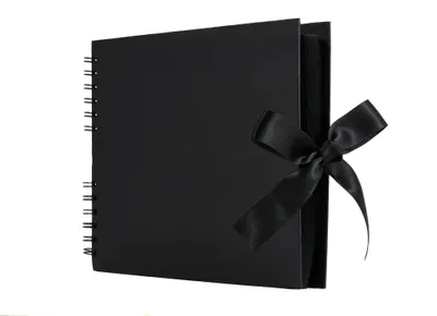 Fotoalbum zum Selbstgestalten, DIY Fotobuch, 94 Seiten, schwarz