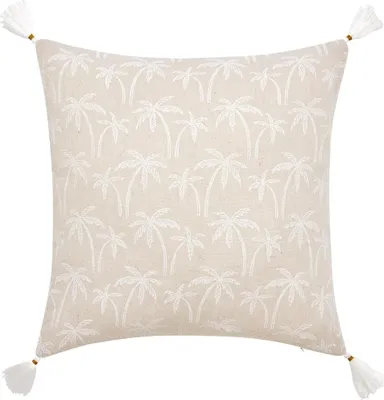Immagine prodotto di cuscino decorativo - Douceur d'Intérieur - Policotone - 45 x 45 cm - Beige