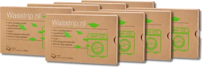 Produktbild von Waschstreifen/Waschmittel blätter Kokosnuss - 256 Blätter/Wäsche – Waschmittel für alle Waschmaschinen – für Kalt- und Warmwäsche – plastikfreie Verpackung und CO₂-neutral