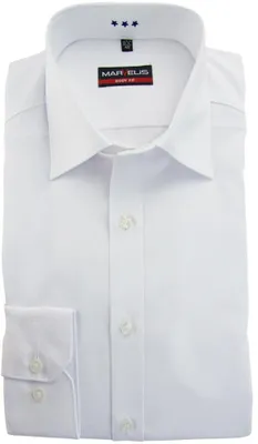 Produktbild von Marvelis - Body Fit - Herren Langarm Hemd, (679864), Größe:40, Farbe:Weiß (00)