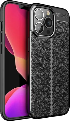 Image de Cazy Coque en Silicone Compatible avec iPhone 13 Pro - Protection TPU Étui - Noir