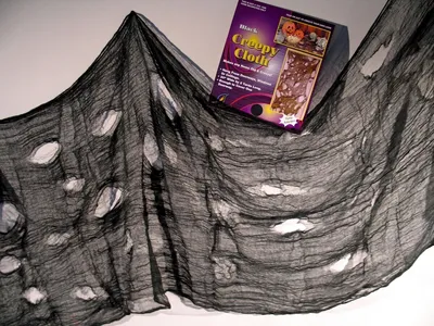 Produktbild von Lumpengewebe schwarz - ca. 76 x 297 cm