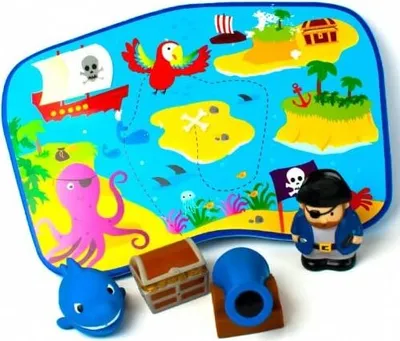 Produktbild von Badewannen-Spielzeug Schatzinsel mit Piraten