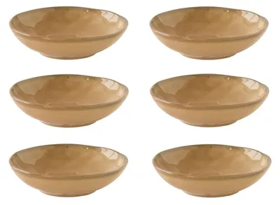 Produktbild von 6er Set Suppenteller, Pastaschale INTERIORS terracotta braun 19cm Easy Life WA