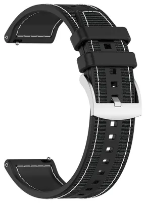 Obrázek produktu pro Techsuit – řemínek 22 mm (W051) pro Huawei Watch GT 2 (46 mm) / GT 2 Pro / GT 3 Pro (46 mm) / Ultimate, Xiaomi Watch S1 – černý