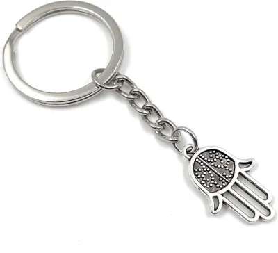 Zdjęcie produktu dla Onwomania brelok do kluczy z metalowym amuletem w aluminiowym pudełku, idealny na prezent