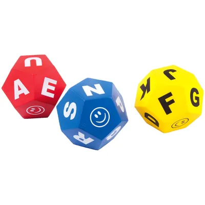 Produktbild von Spordas Schaumstoffwürfel-Set "Buchstaben"