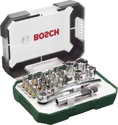 Produktbild von Schrauberbit- und Ratschen-Set, 26-teilig