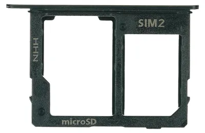 Produktbild von Samsung Galaxy A6 (SM-A600F) Sim Karten Halter Tray Fach, Schwarz