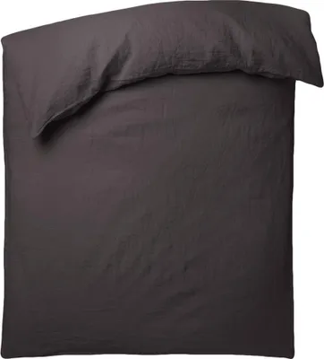 Produktbild von Zoeppritz Leinen-Bettdeckenbezug Stay Farbe charcoral Größe 155x220
