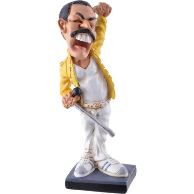 Produktbild von Handbemalte Dekofigur Funny Life aus Polyresin, mehrfarbig, 17x8x7cm