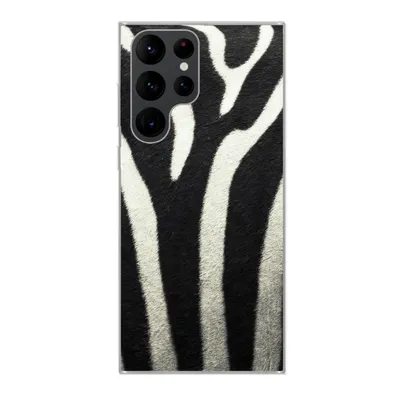 Produktbild von MuchoWow® Handyhülle Schutzhülle Hülle für Samsung Galaxy S22 Ultra Tiermuster - Zebra - Schwarz - Weiß Silikon Softcase Handy Hülle - Abbildung