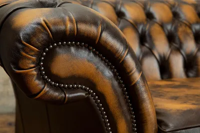 Produktbild von Chesterfield Klassische Leder Polster Luxus Sofa Design Couch Sofas 3 Sitzer Neu