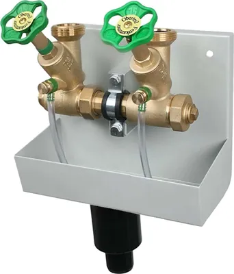 Produktbild von SCHLÖSSER Kompakt-Verteilerstation 2-Strang Verteiler - Zulauf 1 Zoll - DN 25, mit Ablaufrinne