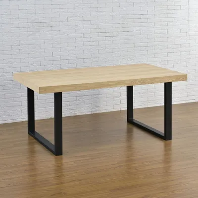 Obrázek produktu pro Bc-elec - HM8072-B Sada 2 ocelových stolových noh, černá, nábytkové nohy, kovové stolové nohy 80x72cm nábytkové nohy