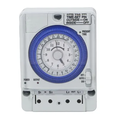 Zdjęcie produktu dla Zegar mechaniczny, obudowa z trudnopalnego PC, 100-240 V AC, do urządzeń kuchennych