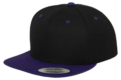 Produktbild von Yupoong - "Classic" Snapback Mütze FK1774 (Einheitsgröße) (Schwarz/Violett)