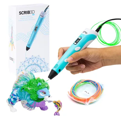 3D-Druckstift mit Display, 3 Farben PLA, Schablonenbuch, Ladegerät