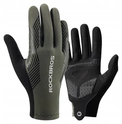 Produktbild von Rockbros 16110006003 Fahrradhandschuhe L grün-schwarz