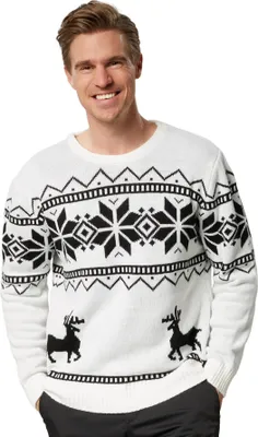 Produktbild von Weihnachtspullover Winterland weiß-schwarz - L