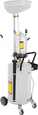 Obrázek produktu pro Zařízení na sběr ho oleje – odsávací a sběrné zařízení – nádrž 72 l – odměrka 10 l – výškově nastavitelný trychtýř 20–30 cm – pracovní tlak 0,8–1 MPa – ocel – šedá barva