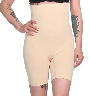Produktbild von Damen Bauch-Weg-Effekt Formt Sofort Body Shaper Nahtlos Hohe Taille;  Beige/L/XL