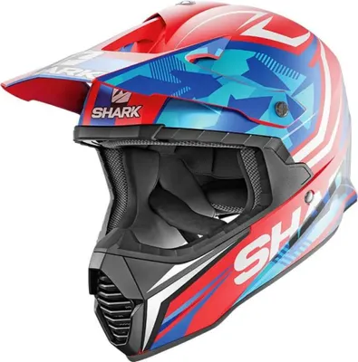 Obrázok produktu pre Shark Varial Tixier off-road prilba Červená,Modrá S Červená,Modrá S