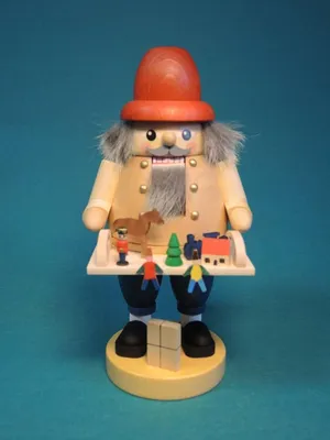 Produktbild von Nussknacker Spielzeughändler bunt Höhe ca. 20cm NEU