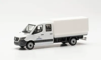 Produktbild von Herpa 700788 -1/87 Mercedes-Benz Sprinter `18 Doppelkabine mit Plane„Bundeswehr"