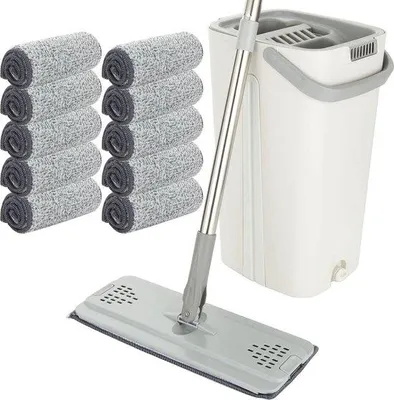 Productafbeelding van Famanu Wischmopp Set - Complete set met emmer en dweil