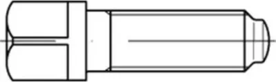 Produktbild von DIN 480 Vierkantschraube VG M20x60 Stahl 10.9 blank Außenvierkant m. Bund u. Ansatzkuppe 10 Stk