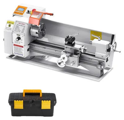 Obrázek produktu pro VEVOR soustruh na kov 220x450 mm stolní soustruh automatický posuv 2500 ot/min rychlost 1250W bezkartáčový motor, soustruh pro přesné díly