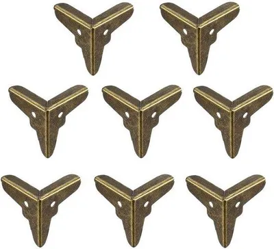 Immagine prodotto di Protezioni angolari in metallo 20x20x20 mm, set da 8 pezzi